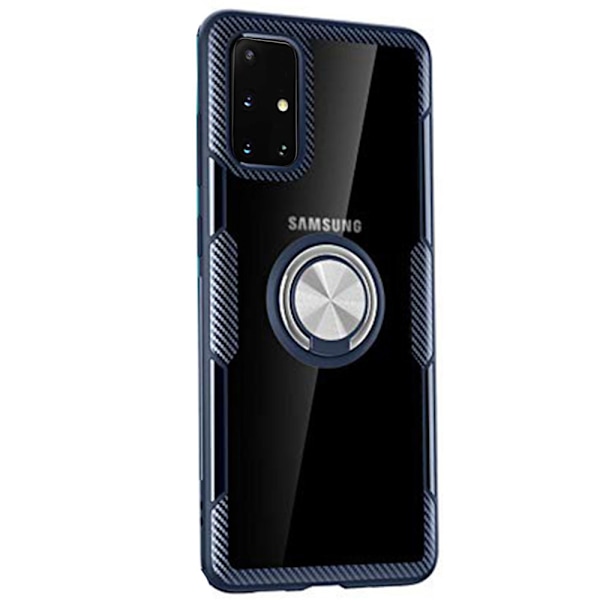 Samsung Galaxy A51 - Stilsäkert Leman Skal med Ringhållare Blå