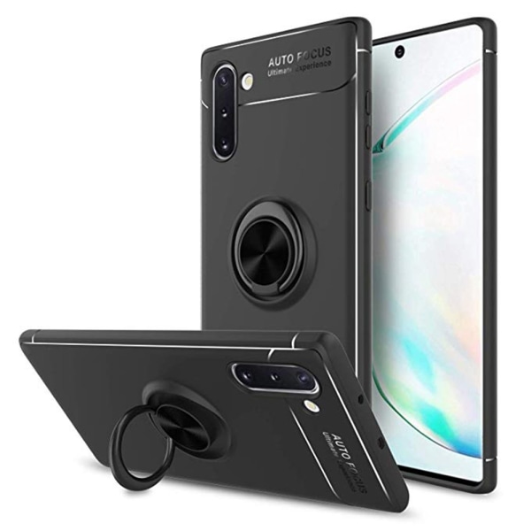 Samsung Galaxy Note10 - Praktiskt Skal Ringhållare AUTO FOCUS Svart/Roséguld