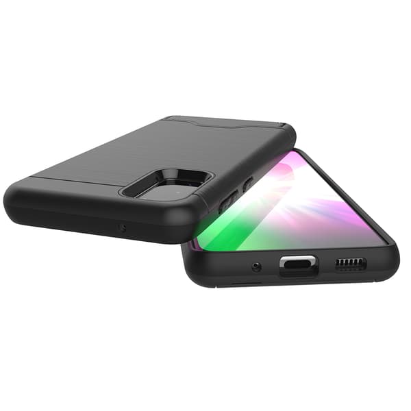 Samsung Galaxy S20 - Skal med Kortfack Grön Grön
