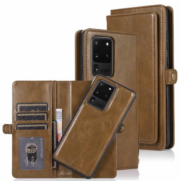 Samsung Galaxy S20 Ultra - Robust Smart Wallet-etui Mörkgrön