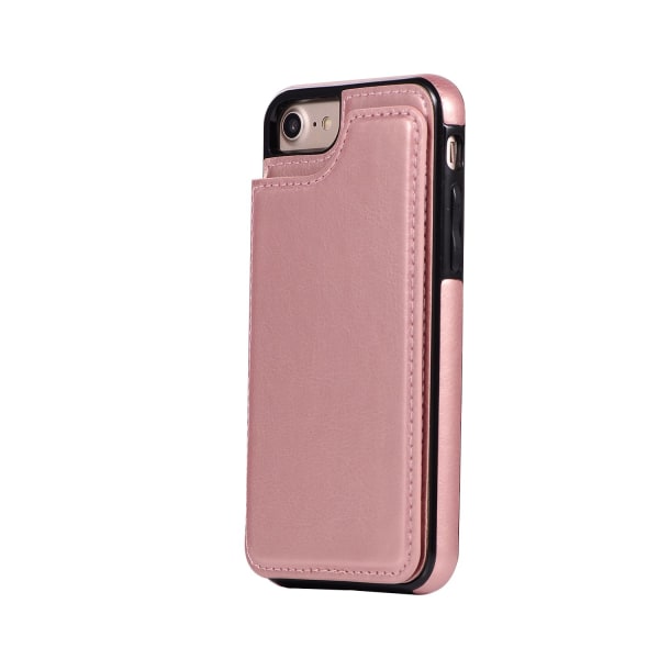 iPhone SE 2020 - NKOBEEN nahkakotelo lompakko-/korttilokerolla Rosa