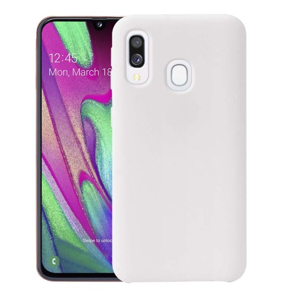 Elegant Smidigt Silikonskal - Samsung Galaxy A40 Marinblå