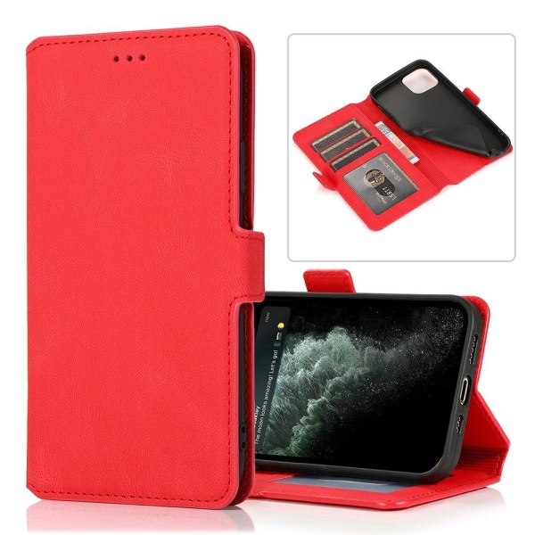 iPhone 13 - Elegant praktisk lommebokveske FLOVEME Röd