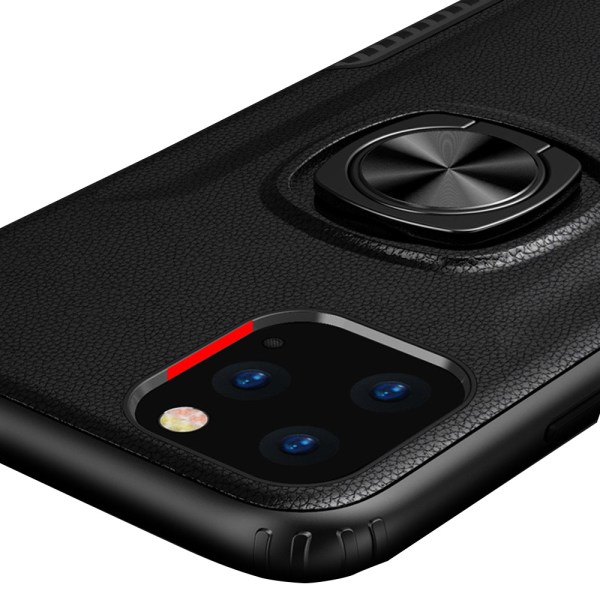 iPhone 11 - Robust beskyttelsescover med ringholder Röd