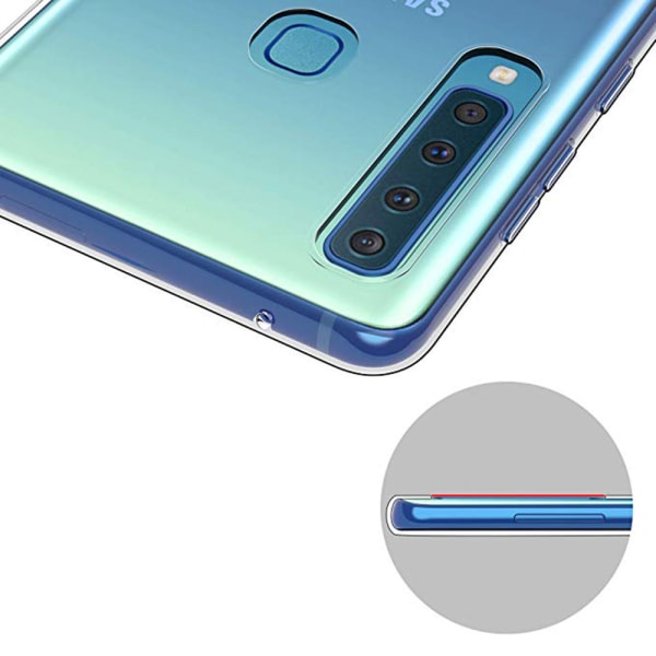 Samsung Galaxy A9 2018 - Stötdämpande Silikonskal Transparent/Genomskinlig
