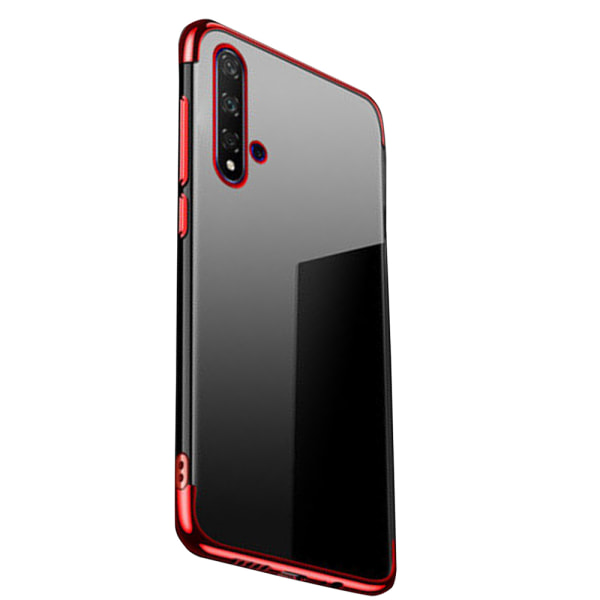 Huawei Nova 5T - Beskyttende silikonecover (FLOVEME) Röd