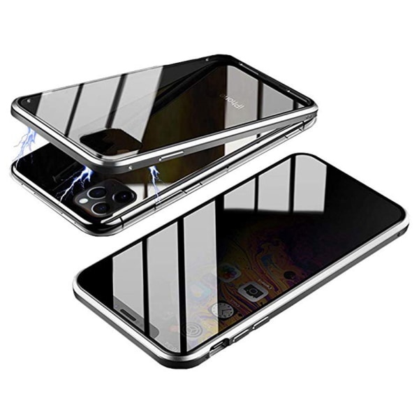iPhone 11 Pro - Eksklusivt Floveme Magnetic Cover med fuld dækning Silver