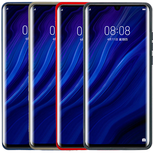 Stötdämpande Stilsäkert Silikonskal - Huawei P30 Pro Svart