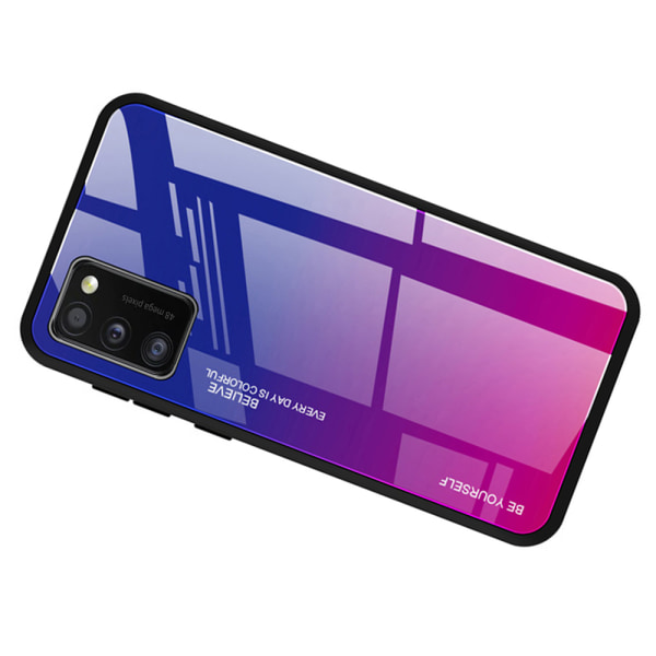 Samsung Galaxy A41 - Stilfuldt beskyttelsescover (NKOBEE) Lila/Blå Lila/Blå