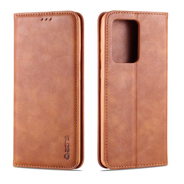 Samsung Galaxy S20 Plus - Praktiskt Stilrent AZNS Plånboksfodral Brun