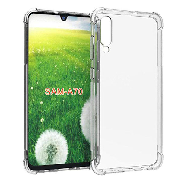 Skal - Samsung Galaxy A70 Transparent/Genomskinlig