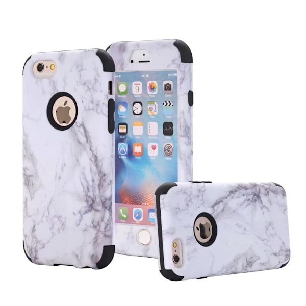 Elegant Skyddsskal för iPhone 6/6S Plus (MARBLE) Blå