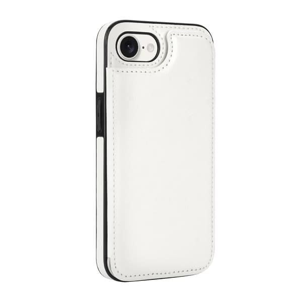 iPhone 16E - Stilrent Skal med Plånbok/Kortfack Roséguld