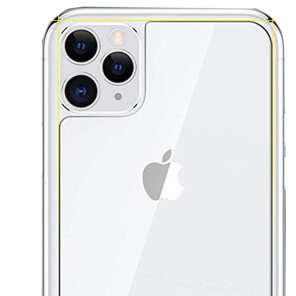 iPhone 11 Pro Max 2-PACK Front & Back 2.5D skærmbeskytter 9H Transparent/Genomskinlig