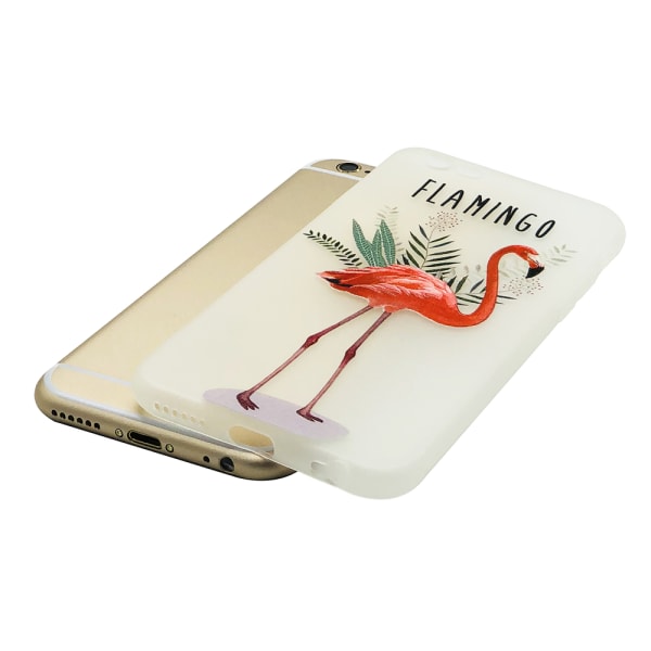 Flamingo - Retroskal av silikon för iPhone 6/6S Plus