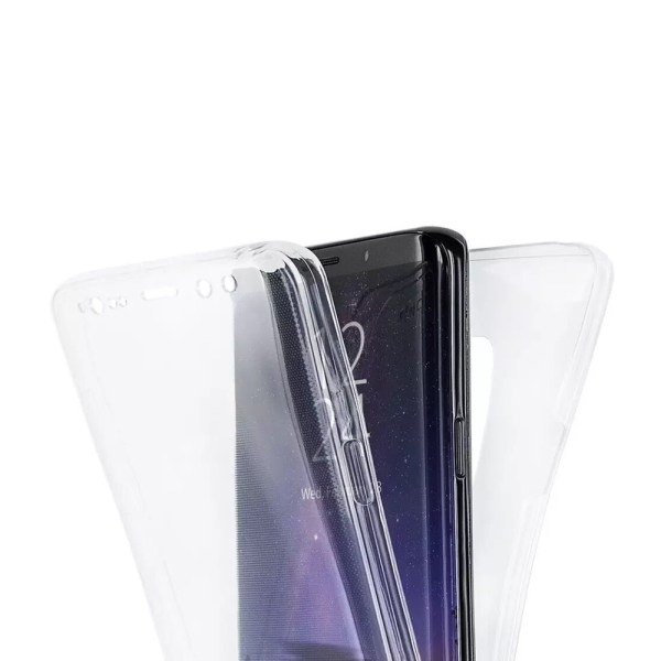 Huawei Mate 20 lite Kaksipuolinen silikonikotelo TOUCH FUNCTION Svart