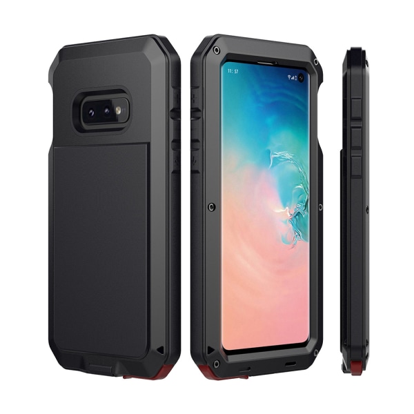 Samsung Galaxy S10E - Heavy Duty Aluminum Protective Cover Svart