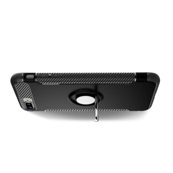 FLOVEMES Carbon Case med Ring Holder til iPhone 6/6S Grå