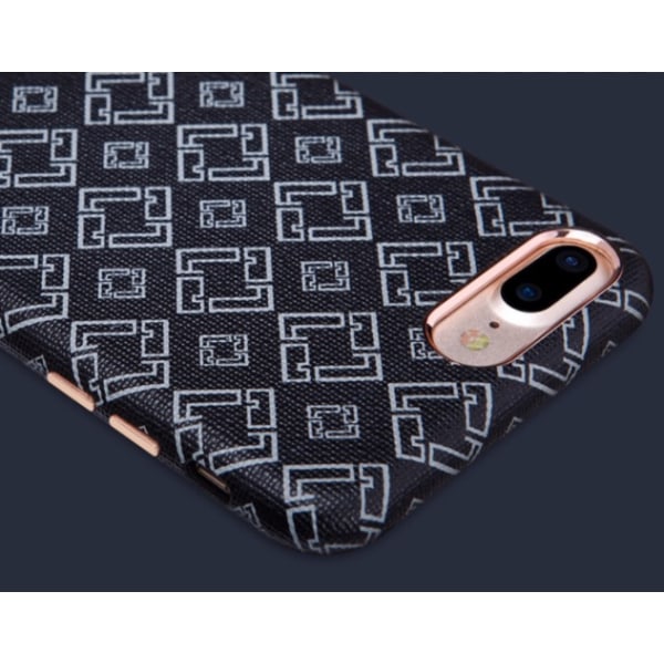 iPhone 7 - Stilfuldt cover med læderdetalje fra NILLKIN Svart