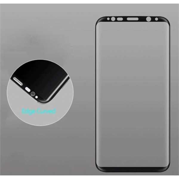 Samsung Galaxy S8 - (3-PACK) ProGuard EXXO -näytönsuoja kehyksellä Silver/Grå