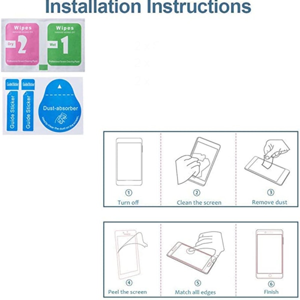 P smart Z 10-PACK näytönsuoja 2.5D kehys 9H 0.3mm HD-Clear Svart