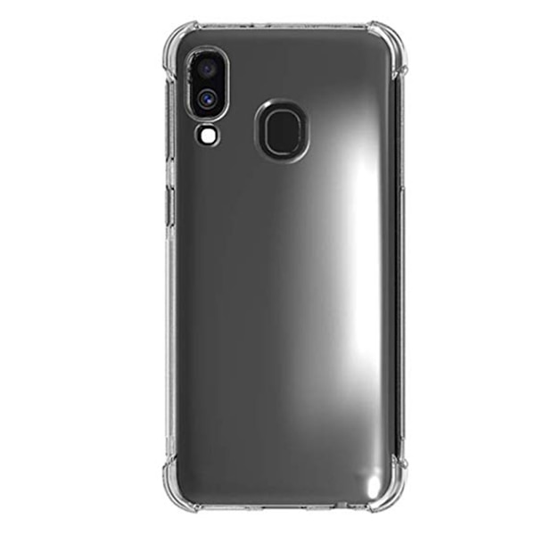 Robust Stilrent Silikonskal - Samsung Galaxy A40 Blå/Rosa