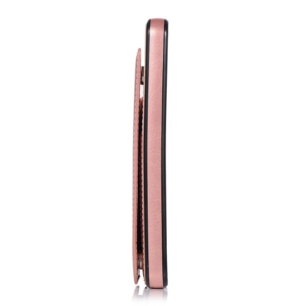 Samsung Galaxy A40 - Professionelt cover med kortrum Rosaröd