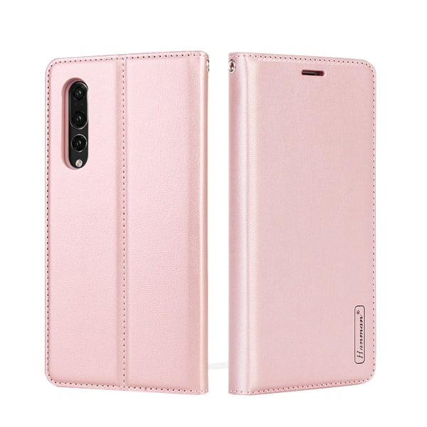 Elegant Smooth Wallet Case (Hanman) - Huawei P30 Roséguld