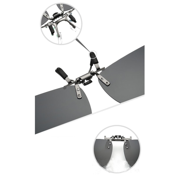 Polarized Exklusiva Solglasögons Överdrag Silver