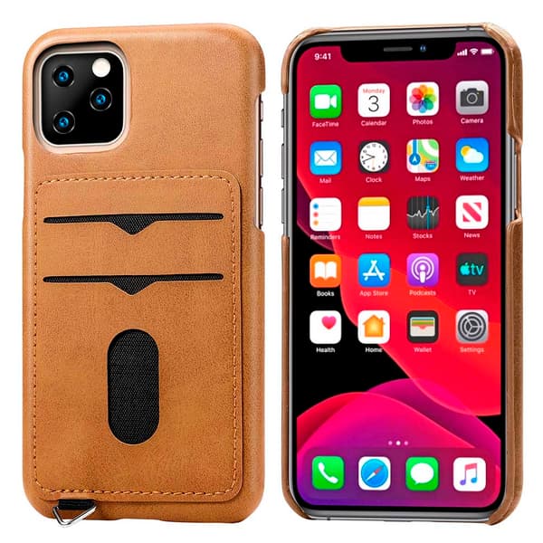 iPhone 11 Pro Max - Elegant Smart Cover med Kortholder Havsgrön