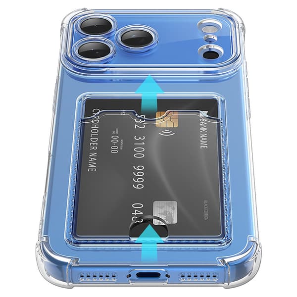 iPhone 17 Pro Max Kortfodral Skal  Transparent & Smidigt