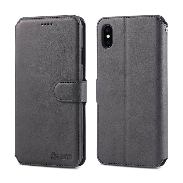 iPhone X/XS - Plånboksfodral Blå Blå