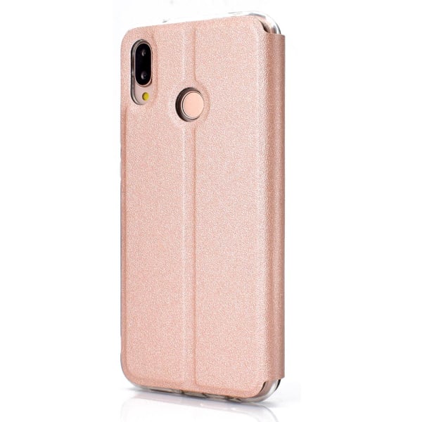 Huawei P30 Lite - Effektfullt Fodral med Svarsfunktion Rosa