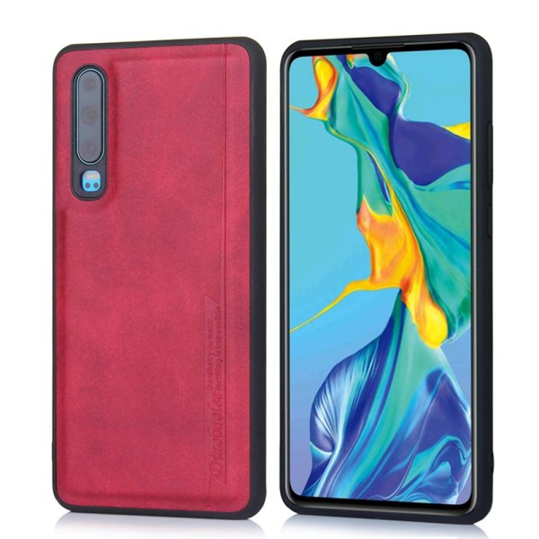 Huawei P30 - Stilrent Pu-L�der Skal fr�n Diaobaolee Svart