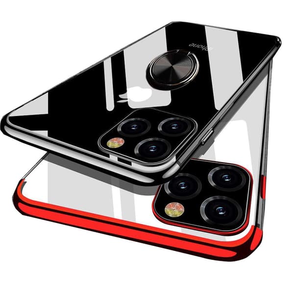Stötdämpande Elegant Skal Ringhållare - iPhone 11 Pro Röd Röd