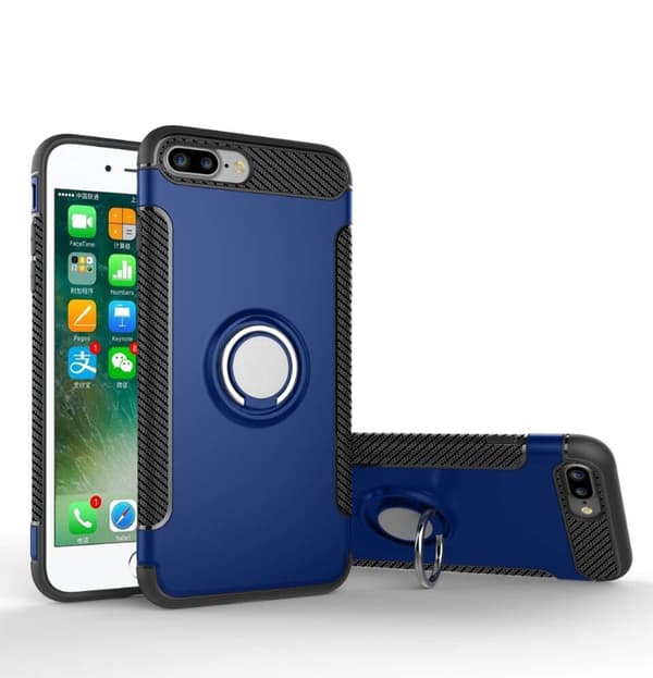 FLOVEMES Skal i Karbonfiber (Ringhållare) iPhone 7 Plus Guld