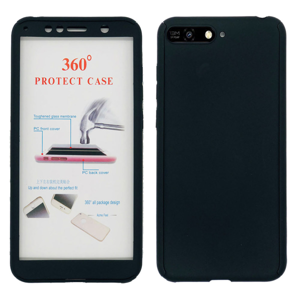 Elegant dobbeltsidet cover (FLOVEME) - Huawei Y6 2018 Röd