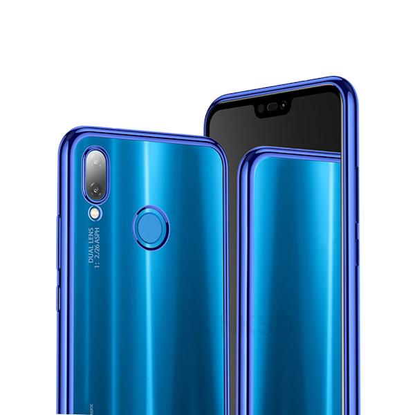 Huawei P20 Lite - Stilsäkert Mjukt Silikonskal Svart