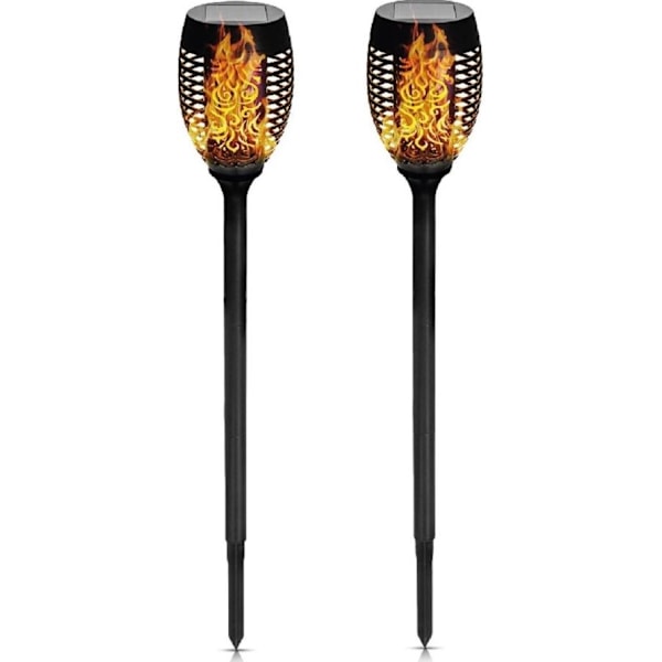 Solcellsdriven Trädgårdslampa med Realistiskt Flammeffekt