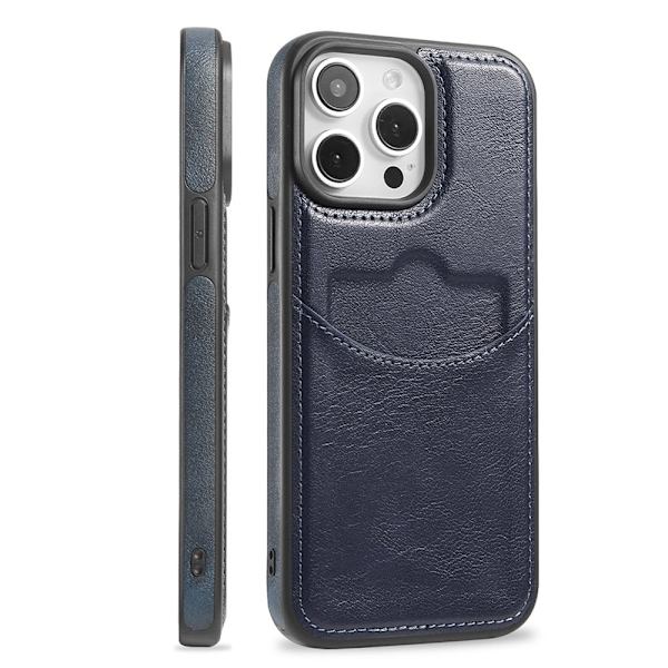 iPhone 11 Pro Max Elegant Läderfodral Svart