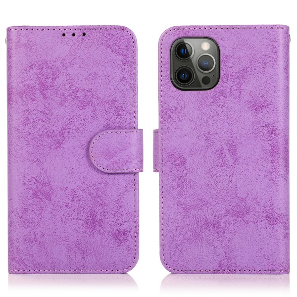 iPhone 15 Pro Max -  Plånboksfodral i PU-läder med 3-kortfack Purple
