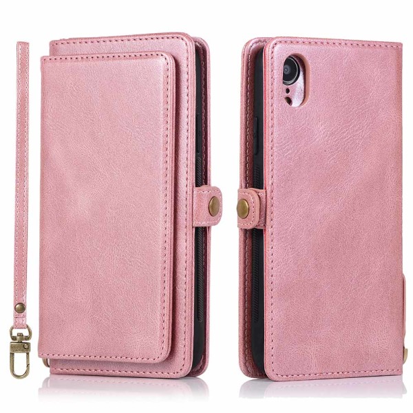 iPhone XR - Stilfuldt Dual Function Wallet Cover Brun