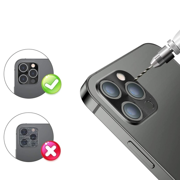 3-PACK iPhone 13 Pro Kameralinsskydd 2.5D HD-Clear 0,4mm Transparent
