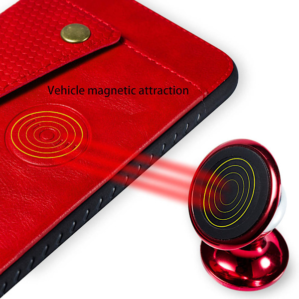 iPhone 11 Pro Max - Praktiskt Retro Skal med Kortfack Grå