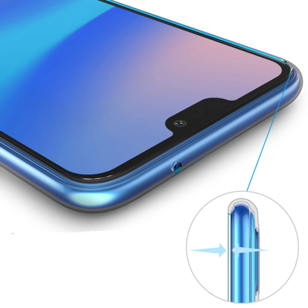 Huawei P20 - Smart silikondeksel fra FLOVEME Transparent/Genomskinlig