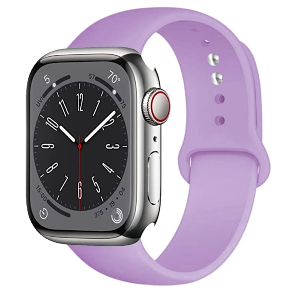 Klassisk holdbart silikonearmbånd til Apple Watch 38mm/40mm/41mm Grå M