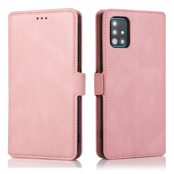 Praktisk Smart Wallet Case - Samsung Galaxy A71 Röd