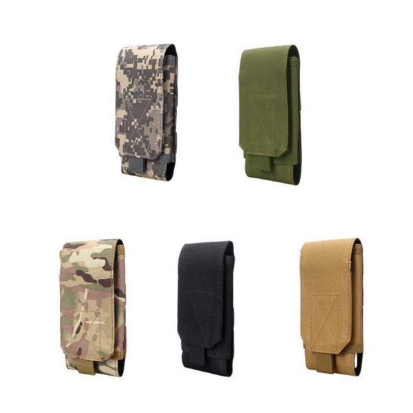 Praktisk och Slitstark Bältesväska för mobiltelefoner (Stl L/XL) Militärgrön