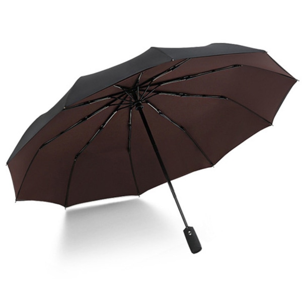 Kraftig praktisk vindtett paraply Svart