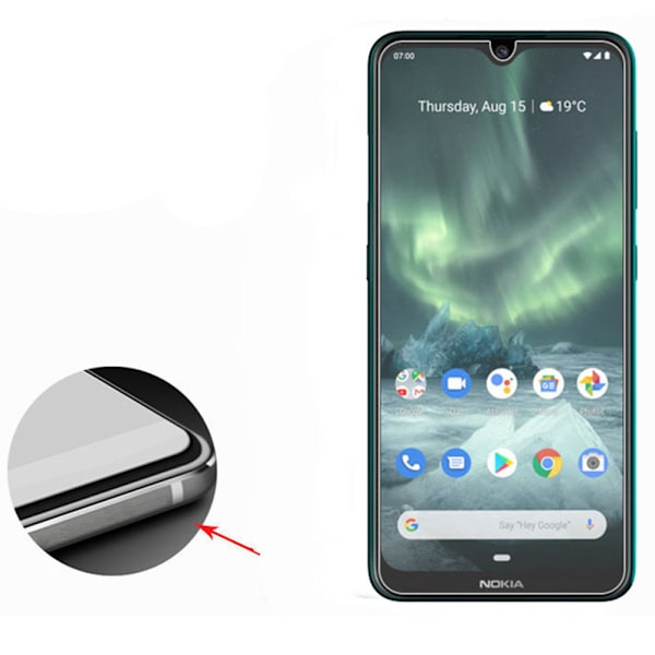 Nokia 6.2 5-PACK Standard Skärmskydd 9H 0,3mm Transparent/Genomskinlig